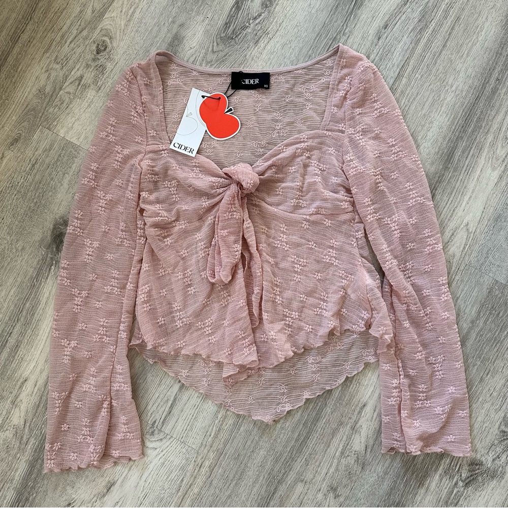 Cider Pink whimsy longsleeve top